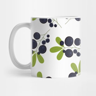 Beautiful Pattern with the black currants Mug